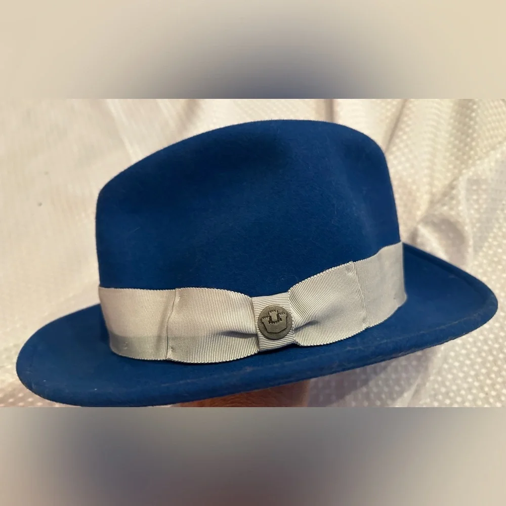 Goorin Bros Royal Blue Fedora “Dean the Butcher”Hat - Picture 6 of 10